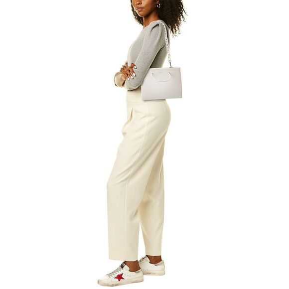 Medea Leather Tote, White